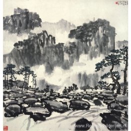 Landschap van de berg Lushan