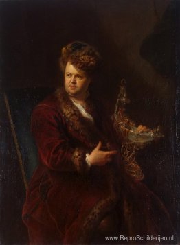 Portret van Johann Melchior Dinglinger