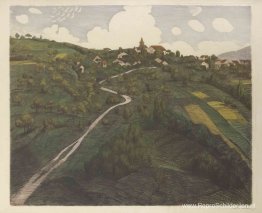 Landschap van Belmont, vlakbij Lausanne