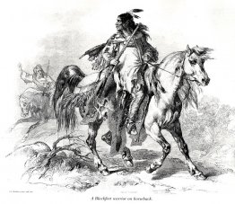 Blackfeet-krijger te paard