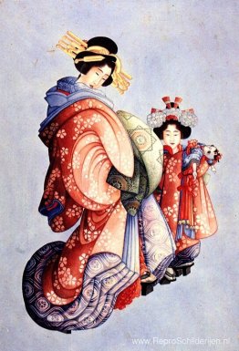 Oiran en Kamuro