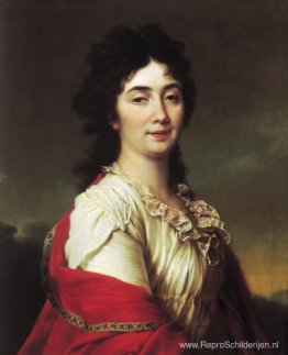 Portret van Anna Stepanovna Protassova, het voormalige bruidsmei