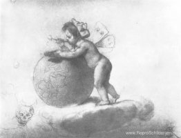 Putto met een wereldbol