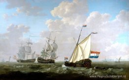 Het jacht van de VOC Kamer Rotterdam 1790