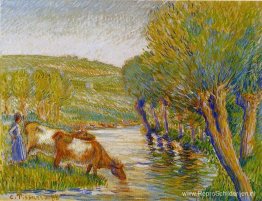 De rivier en de wilgen, Eragny