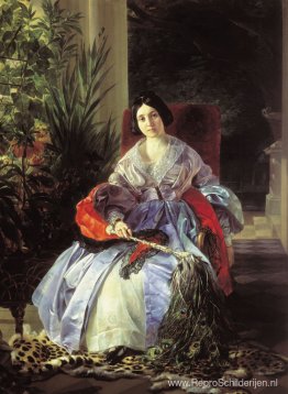 Portret van prinses Ye. P. Saltykova