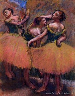 Drie dansers, groene blouses