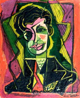 Portret van Tristan Tzara