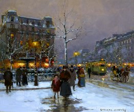 Plaats Pigalle, winter