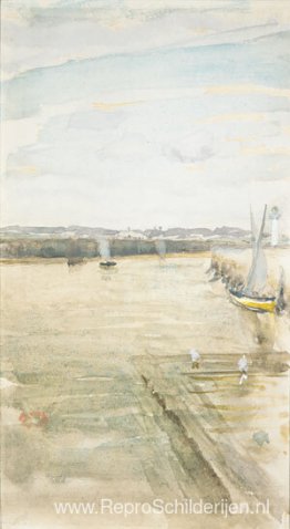 Scène aan de Mersey