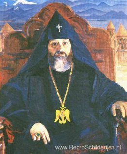 Portret van Catholicos van alle Armeniërs Vazgen I