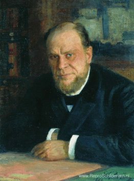 Portret van advocaat Anatoly Fyodorovichm Koni