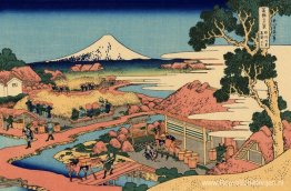 De theeplantage van Katakura in de provincie Suruga