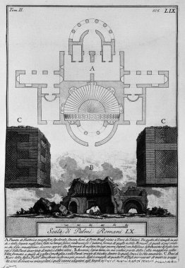 De Romeinse oudheden, t. 2, Plaat LIX. Plattegrond en hoogte van