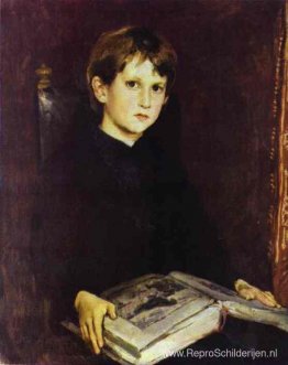 Portret van Michael Vasnetsov, de zoon van de kunstenaar