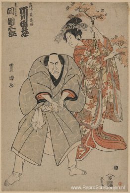 De acteurs Ichikawa Danzo en Ichikawa Danzaburō