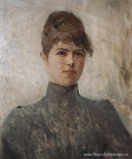 Portret van actrice M.Ya.Van-Zandt, in een huwelijk Cherinova