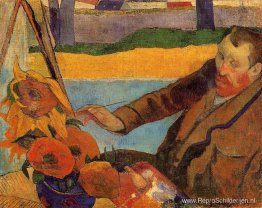 Van Gogh schildert zonnebloemen