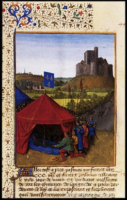 De dood van Bertrand du Geusclin (ca.1320-80) in Chateauneuf-de-