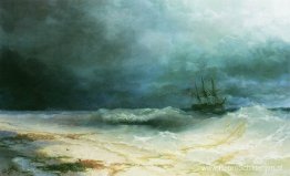 Schip in een storm