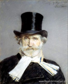 Portret van Guiseppe Verdi (1813-1901)