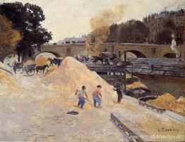 De oevers van de Seine in Parijs, Pont Marie, Quai d'Anjou