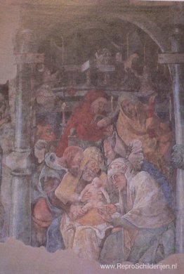 Fresco in het Karmeliterkloster, Frankfurt am Main