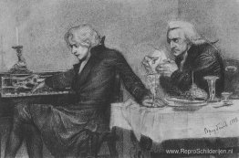 Salieri giet gif in een glas van Mozart