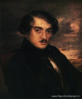 Portret van Alexander Fedorovich Zaikin. Etude