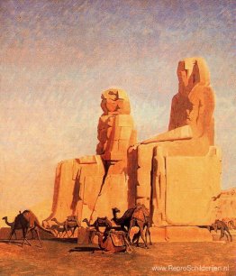 Thebe Colosseums, Memnon en Sesostris (studie)