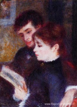 Lezend koppel (Edmond Renoir en Marguerite Legrand)