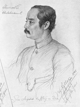 Portret van Phra Maha Chulalongkorn (Rama V.), koning van Siam