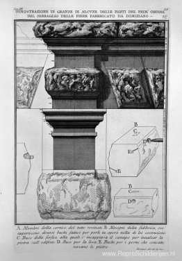 De Romeinse oudheden, t. 4, Plaat LV. Uitzicht op enkele van de