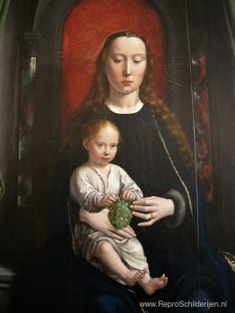 Veelluik van Cervara: middenpaneel Madonna en kind gekroond