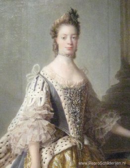 Portret van Sophia Charlotte van Mecklenburg-Strelitz, echtgenot