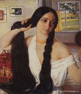 Portret van Olga Konstantinovna Lancere 