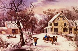 Amerikaanse Homestead-winter