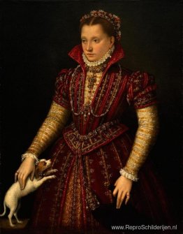 Portret van een edelvrouw