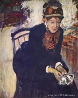 Portret van juffrouw Cassatt, met de kaarten in haar hand