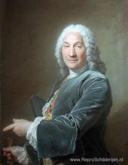 Portret van René Frémin, beeldhouwer