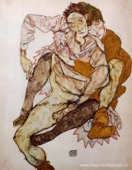 Zittend koppel (Egon en Edith Schiele)