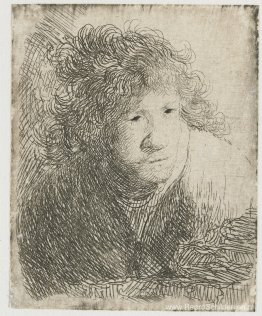 Zelfportret, voorover leunen, luisteren