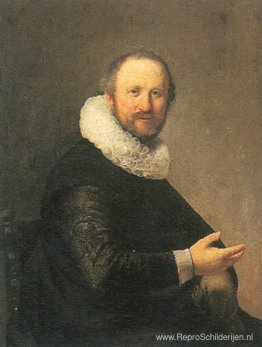 Portret van een zittende man