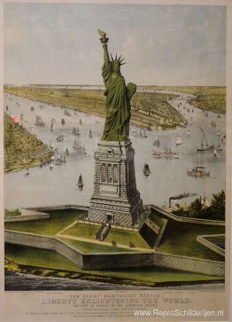 Het grote Bartholdi-standbeeld