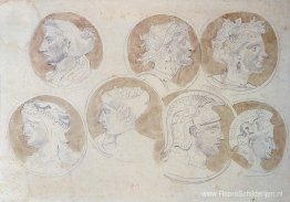 Studies van antieke medaillons