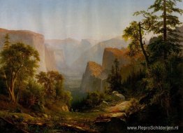 Uitzicht op de Yosemite Valley, in Californië