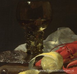 Stilleven met drinkhoorn (detail)