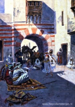 Straatbeeld in Arabië