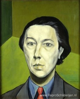 Portret van André Breton