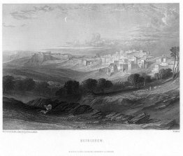 Bethlehem-gravure door William Miller naar Leitch